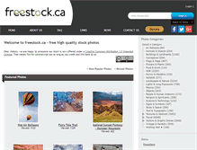 Tablet Screenshot of freestock.ca